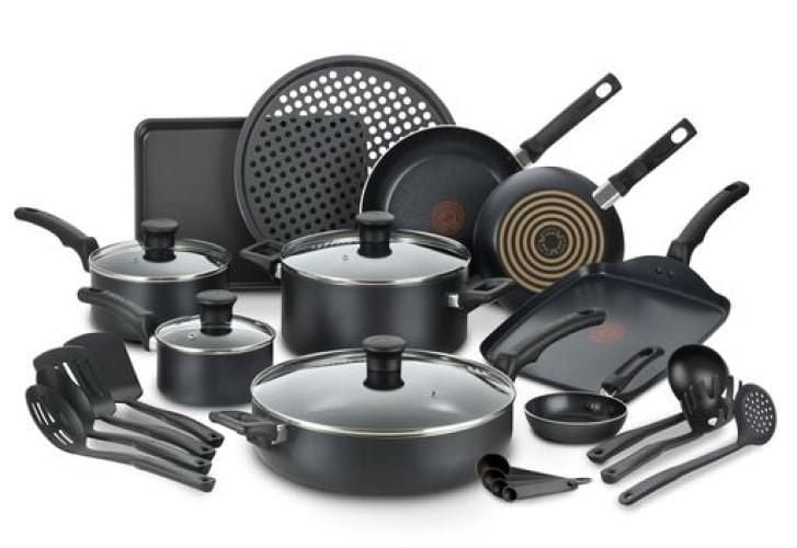 T-fal 22pc Non-Stick Cookware Set