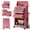 Pink, variant on 12-Drawer Tool Chest with Wheels,2-In-1 Detachable Metal Toolbox Storage Cabinet Organizer(Black)