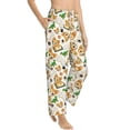thumbnail image 6 of Salouo Cute Puppy Print Women's Pajama Pants Casual Loose Sweatpants PJs Flowy Pants Drawstring Palazzo for Women Wide Leg Pants Lounge Pajama -Large, 6 of 8