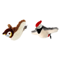 thumbnail image 1 of Juguetes de juguete de gato interactivos alas aletear gorrión gaviota juguetes para pájaros chirridos, 1 of 3