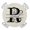 Black, variant on Letter R Round Tablecloth for 55-60 Inch Tables, Fitted Table Cover with Elastic Edge, Monogram Words Waterproof Outdoor Table Cloth Protector for Patio Garden Dinner Picnic
