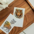 thumbnail image 3 of 4Pcs Tiger Animal Clear Stamps for DIY Scrapbooking Mini Silicone Clear Stamp Seals 2.2x2.2inch Transparent Stamps, 3 of 8