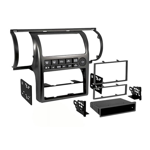 metra 99-7604b black single/double din combo dash kit for 2003-2004 infiniti g35