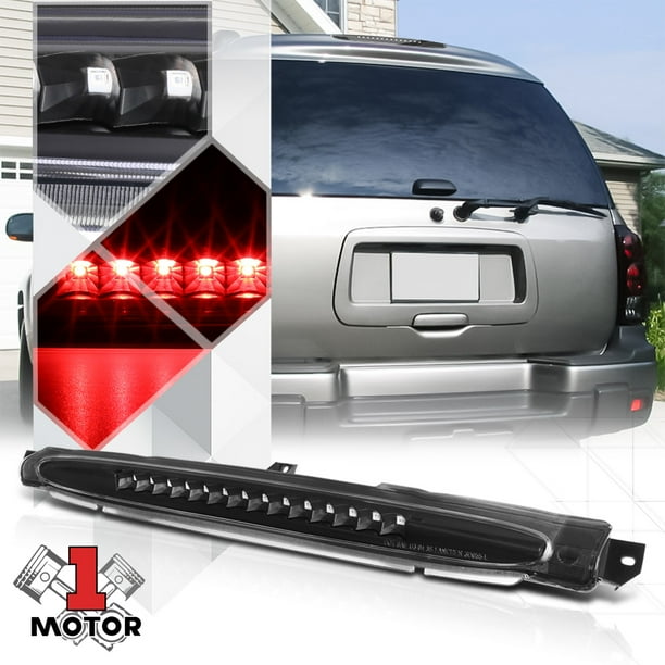 Black Housing Clear Lens Led Third [3rd] Brake Light For 02-09 