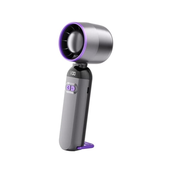 SuperRGB Portable Handheld Fan,100-Speed Mini Personal Fan,4-Core Brushless Motor,360° Airflow, Ultra-Light Personal Cooling Fan for Travel Outdoor Office