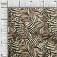 thumbnail image 2 of oneOone Georgette Viscose Brown Fabric Leaves Fabric For Sewing Printed Craft Fabric By The Yard 42 Inch Wide, 2 of 6