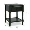 thumbnail image 4 of Davinci Jenny Lind Spindle Nightstand, Ebony, 4 of 4