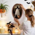 thumbnail image 6 of StlyGar Fall Halloween Ghost Oval Wall Art Framed For Hanging In The Room, 6 of 8