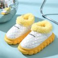 thumbnail image 1 of Zapatos de algodón mullido para mujer, botas de nieve impermeables de invierno para parejas, ropa exterior de suela gruesa, venta al por mayor, botas altas cálidas hasta el tobillo, 1 of 5
