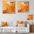 thumbnail image 4 of Designart "Dancing Tangerines I" Abstract Landscape Floater Framed Canvas Print, 4 of 7