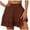 Coffee, variant on Women's Pants, Women's Casual Pants - Fashion Solid Color Wide Leg Culottes for Everyday Comfort and Versatility Red2 M