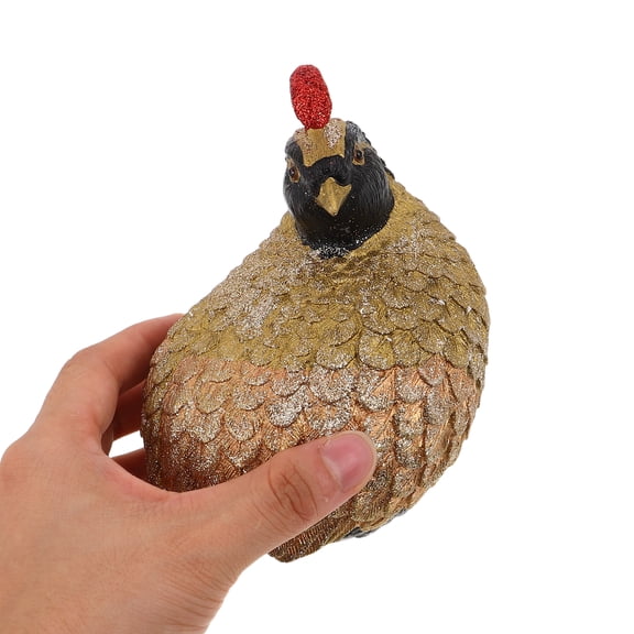 AURARMLET Realistic Resin Turkey Figurine Multicolor Tsgiving Tabletop Centerpiece Decor