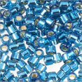 thumbnail image 1 of Miyuki Perle de Rocaille Délicate 11/0 Doublée d'Argent Turquoise Foncé (Tube de 3 Grammes), 1 of 3