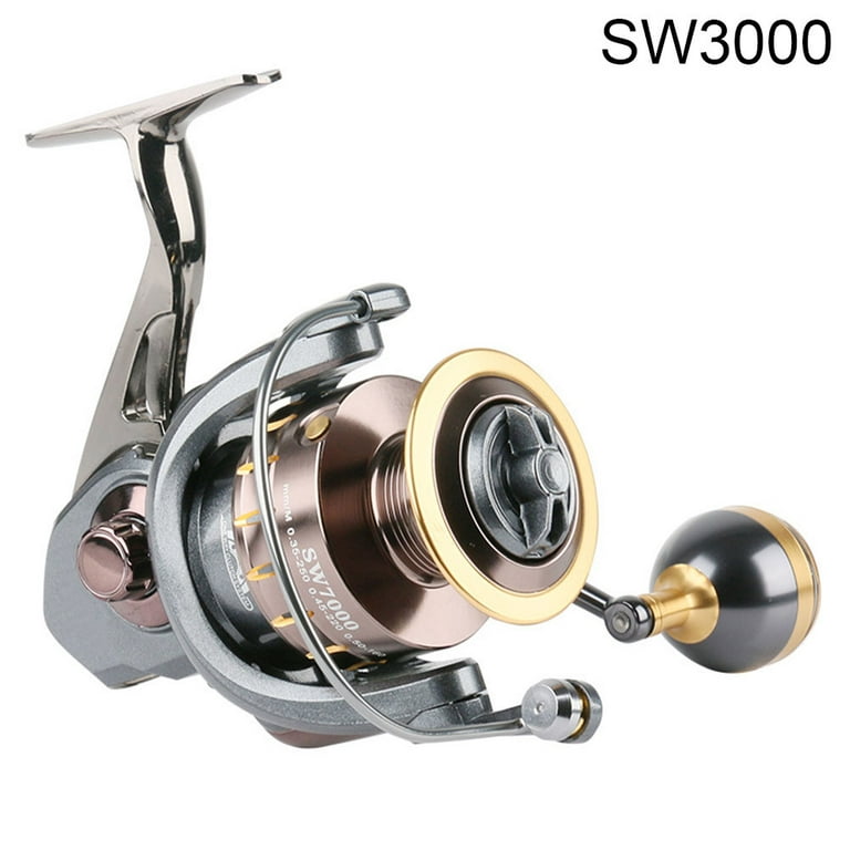 Stainless Steel Fishing Reel Full Metal Spinning Reel SW2000 Jigging  Spinning Trolling Reel Outdoors Sports Accessories Suitable for Sea Ferry  Rock
