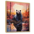thumbnail image 2 of Designart "Bear In Fantastical Seclusion" Animals Bear Floater Framed Wall Art Prints, 2 of 5