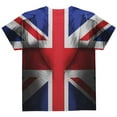 thumbnail image 2 of Halloween Union Jack British Flag Superhero Costume All Over Youth T Shirt Multi YXL, 2 of 2