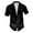 ZA Black, variant on Men Button Up Shirt Halloween Theme Skull Print Casual Turndown Collar Short Sleeve Shirt Cute Shirts