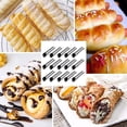 thumbnail image 5 of Tubo de cannoli, molde de cannoli de acero inoxidable antiadherente, molde de repostería danesa, base de croissant, cannoli, 5 of 5