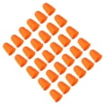 thumbnail image 1 of Uxcell Puntas de Dedo de Goma, Paquete de Protectores de Dedos de Silicona para Pulgar, Fundas de Dedos, Almohadillas de Protección, Dedales para Oficina, Naranja 30 piezas Tamaño XL, 1 of 1