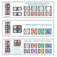 thumbnail image 3 of FSLiving Cordless Dimmable 1W LED White Light with RGB Color Battery Run Remote Control Color Changing Black Metal Wall Mounted Lighting for Decor Party,Easy to Install,Battery Not Included - 2 Lights, 3 of 7