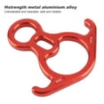 thumbnail image 4 of 50KN Red Aluminum Alloy Figure 8 Rope Descender for Climbing Rescue, 4 of 7