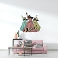 thumbnail image 2 of Removable Vinyl Home Art Hamilton Decor Design Lin-Manuel Miranda American Musical Theatrical Play Wall Decal | 19" x 20" The Schuyler Sisters Multi-color Living Room Work Quote Decoration Sticker, 2 of 5