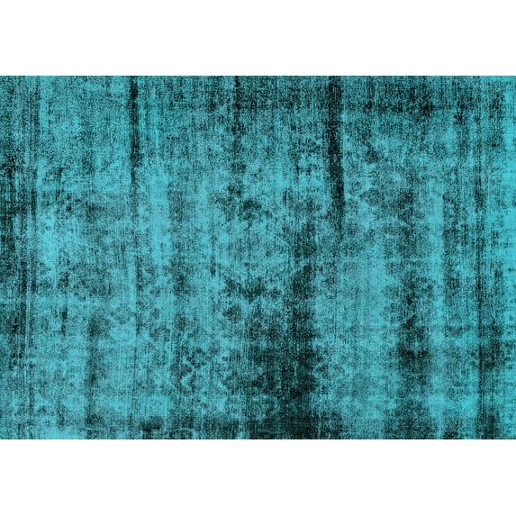 Ahgly Company Indoor Rectangle Persian Light Blue Bohemian Area Rugs, 2' x 4'