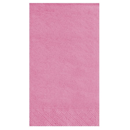 Paper Guest Napkins, 7.75 x 4.5 in, Hot Pink, 20ct