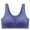 Blue, variant on Bras for Women No Underwire Front Button Down Soft Comfort Wireless Bra 2026 Sleeping Bra Blue XXL