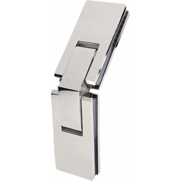 135 Degree Heavy Duty Frameless Glass Shower Door Hinges Rustproof Stainless Steel Clips