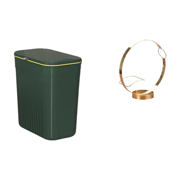 Cubo De Basura De Cocina Que Ahorra Espacio Y Organizador De Botellas De Vino De Hierro Para Baño, Sala De Manualidades Y Almacenamiento De Exhibición De Botellas De Bebidas Para Adultos