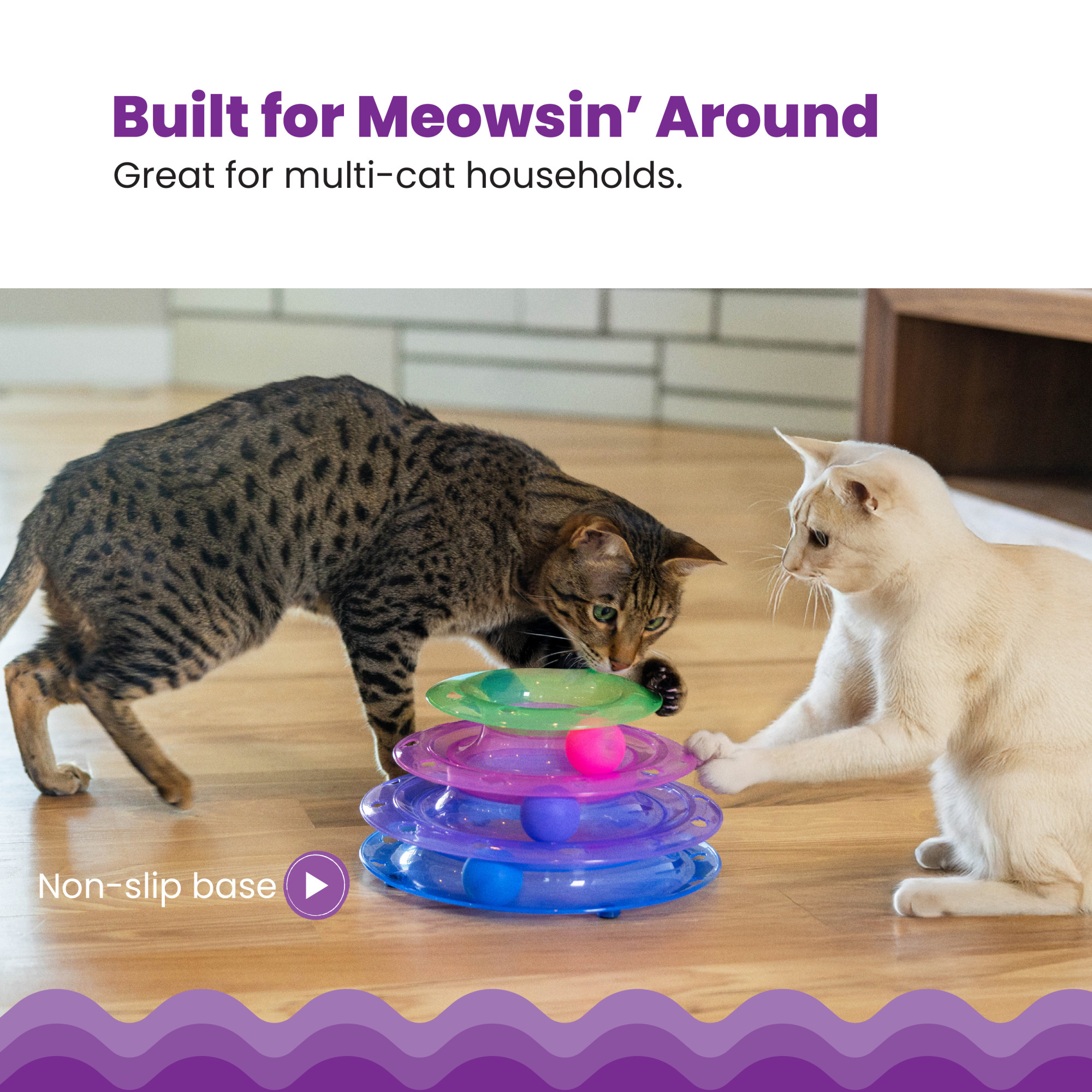 Catstages Meowsome Tower of Tracks Interactive Cat Toy photo 4