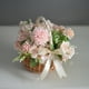 thumbnail image 3 of Cesta de flores de mimbre Cateissary con asa de aro Blanco S, 3 of 6