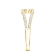 thumbnail image 4 of Rosec Jewels Lab Grown Diamond Anniversary Ring - Interlock Ring - EF-VS Quality Certified, 10K Yellow Gold, US 4.50, 4 of 9