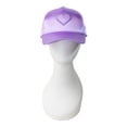 thumbnail image 4 of Wonder Nation Girls Baseball Hat, Purple Satin Heart Tie Back, 4 of 4