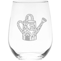 C&M Personal Gifts 17 oz Watering Can Stemless Wine Glass