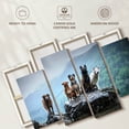 thumbnail image 6 of Elephant Stock Dog Alliance Wall Art - Horizontal Multi Panel Canvas - Living Room Wall Decor - Animal Multi Panel - White And Gray Decor - 68" x 42", 6 of 8