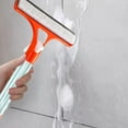 thumbnail image 2 of 2025 New 3 in 1 Window Cleaning Tool with Sprayer, Professional Glass Scraper and Squeegee for Shower Doors Home Windows Car Mirrors, Multi-Surface Cleaner with Brush and Scraper Attachment, 2 of 4