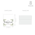 thumbnail image 5 of Koyal Wholesale Wedding Day Gift Cards Set with Envelopes Set of 8 Greenery Foliage To My Bridesmaid On My Wedding Day, 5 of 5
