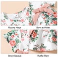 thumbnail image 3 of CARETOO Toddler Baby Girl Clothes Summer Outfits Set T-Shirt Casual Shorts Headband 3Pcs 95% Cotton, 3 of 10