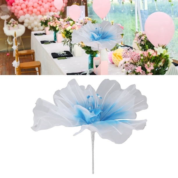 Gauze Flower Bouquet With Pearl, Reusable Artificial Flowers