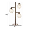 thumbnail image 5 of Benjara Fern 31" Table Lamp with 3 Orb Shades- Metal- Sand Chrome Finish, 5 of 7