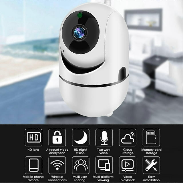 1080P HD Camera IP Wireless Infrared Human Tracking Monitoring Monitor for Home Security AC 100V-240V