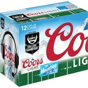 Coors Light Beer, 12 Pack, 12 fl oz Aluminum Cans, 4.2% ABV, Domestic Lager