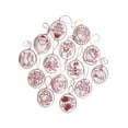 thumbnail image 3 of KLKCMS Kit d'Ornements de Noël Brodés à la Main Kit de Broderie de Noël Réutilisable Rouge et Blanc Fantaisie, 3 of 9