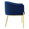 thumbnail image 4 of Modway Savour Tufted Performance Velvet Accent Dining Armchair in Navy, 4 of 10