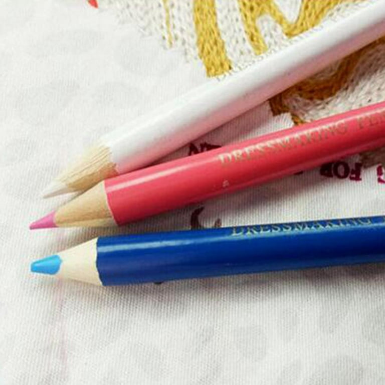2pcs Sewing Tailor Chalk Pen with Brush Cutting Chalk Sewing Fabric Pencil and Tracing 2 Pieces