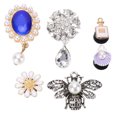 thumbnail image 2 of Fashionable, Durable Shoe Clip Hair Accessories with Pearl Rhinestone Design, 2 of 8
