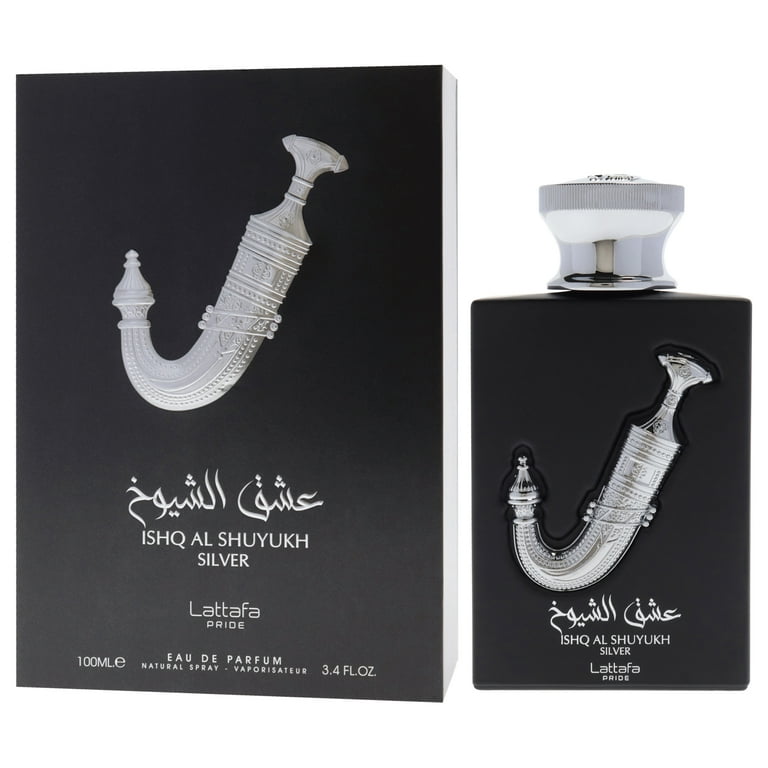 Lattafa Pride Ishq Al Shuyukh Silver, 3.4 oz EDP Spray, Lemon
