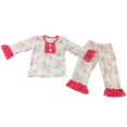 thumbnail image 1 of Últimos estilos de diseño navideño, estilos para niños y niñas, pijamas, estilos de pantalones de manga larga, confeccionados en tela de seda de leche., 1 of 4